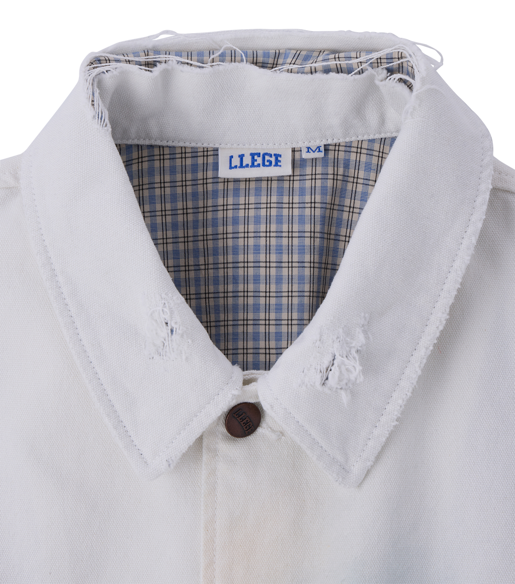 Llege - Damaged Work Jacket (Cement White) product image 3 | TRAB K-Fashion Australia