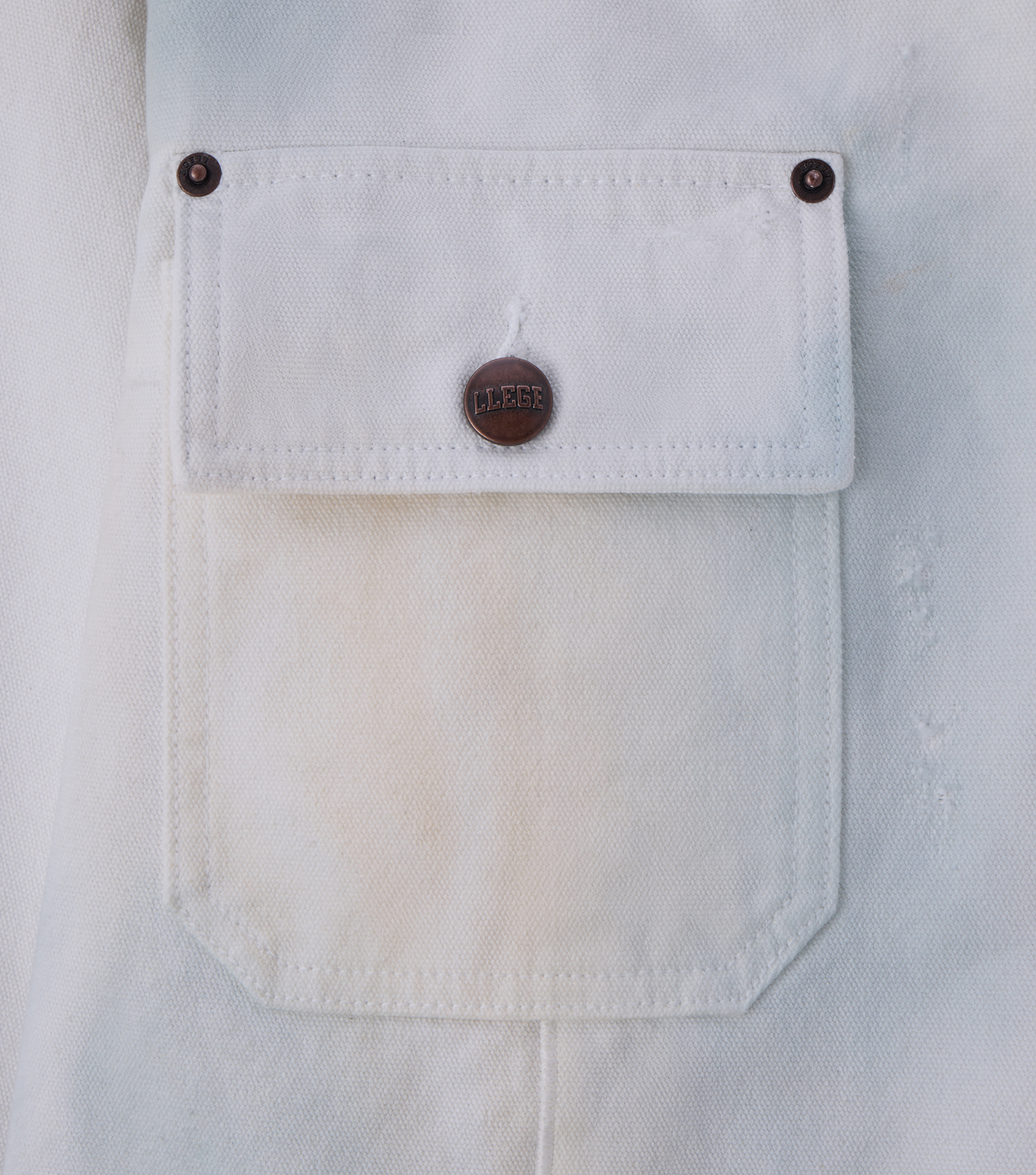 Llege - Damaged Work Jacket (Cement White) product image 4 | TRAB K-Fashion Australia