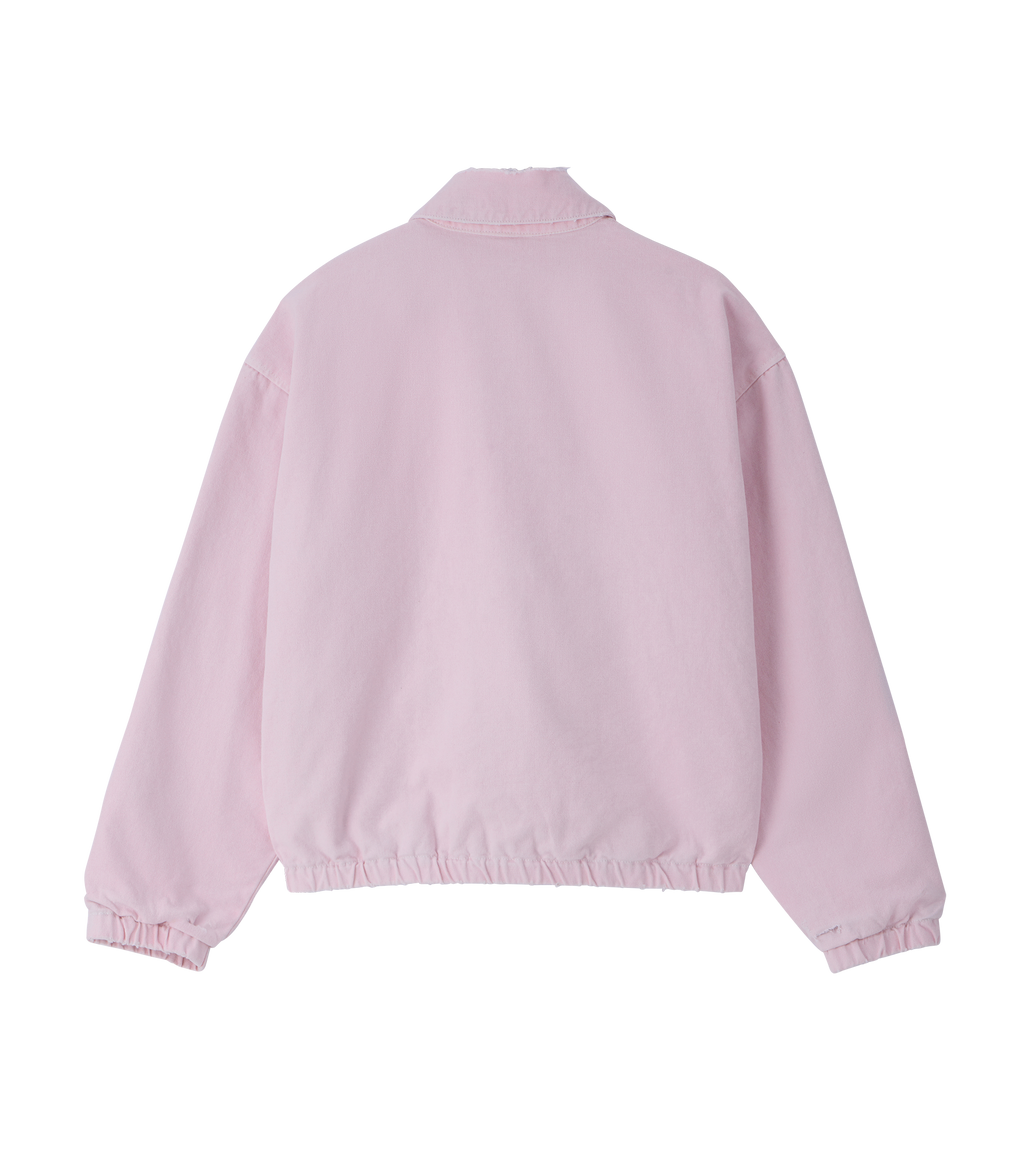 Llege - Destroyed Denim Harrington (Baby Pink) product image 2 | TRAB K-Fashion Australia
