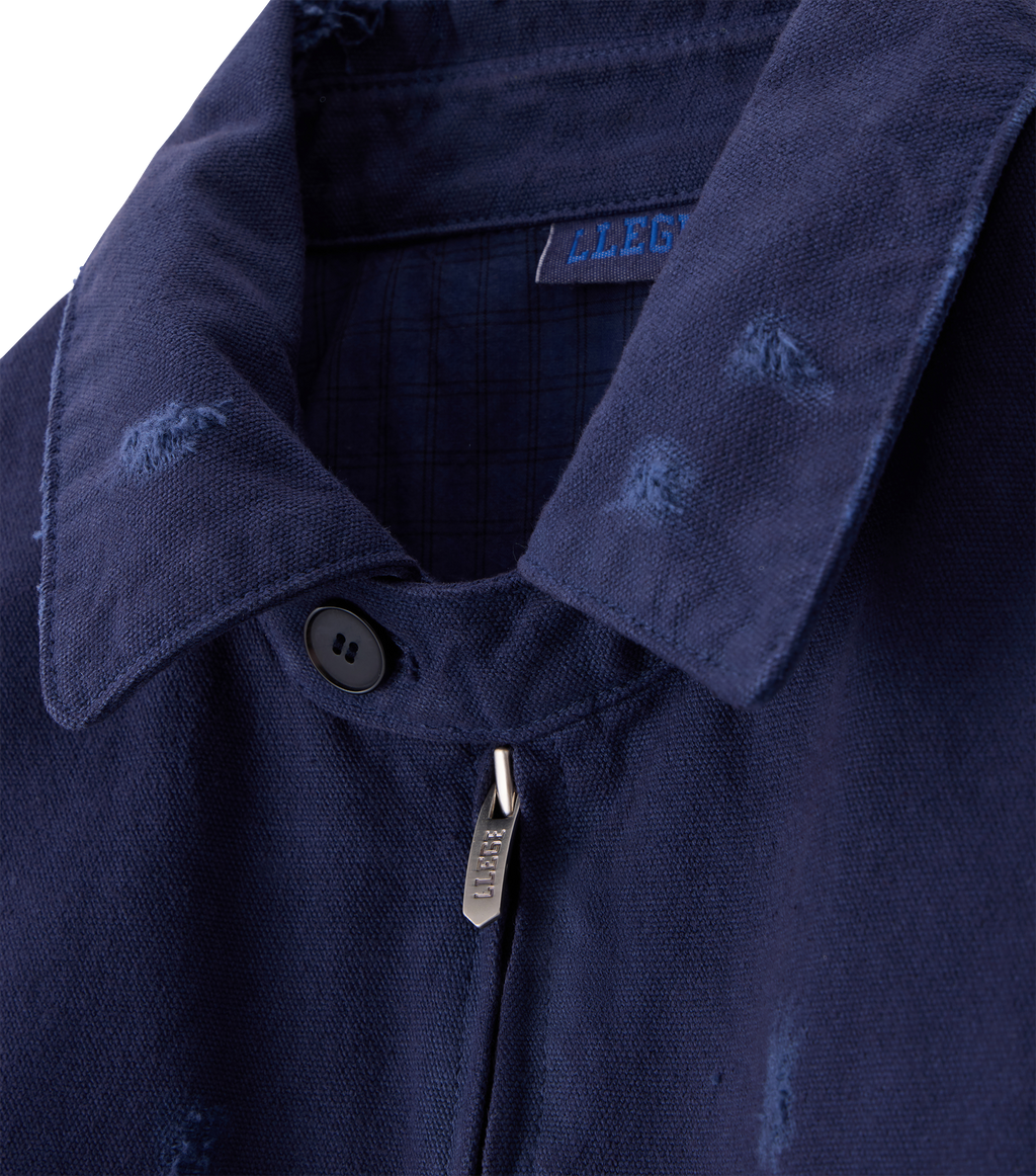 Llege - Destroyed Denim Harrington (Navy) product image 3 | TRAB K-Fashion Australia