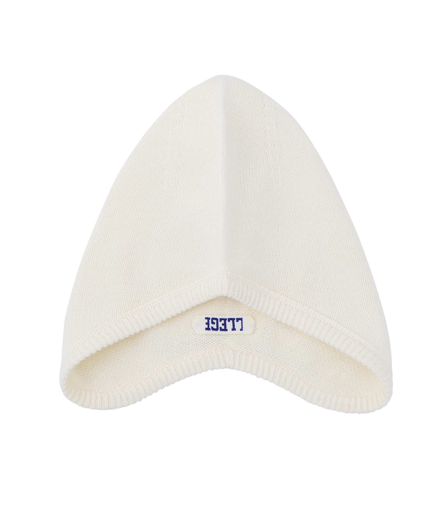 Llege - Arch Logo Cotton Earmuff Beanie (Cream) product image 2 | TRAB K-Fashion Australia