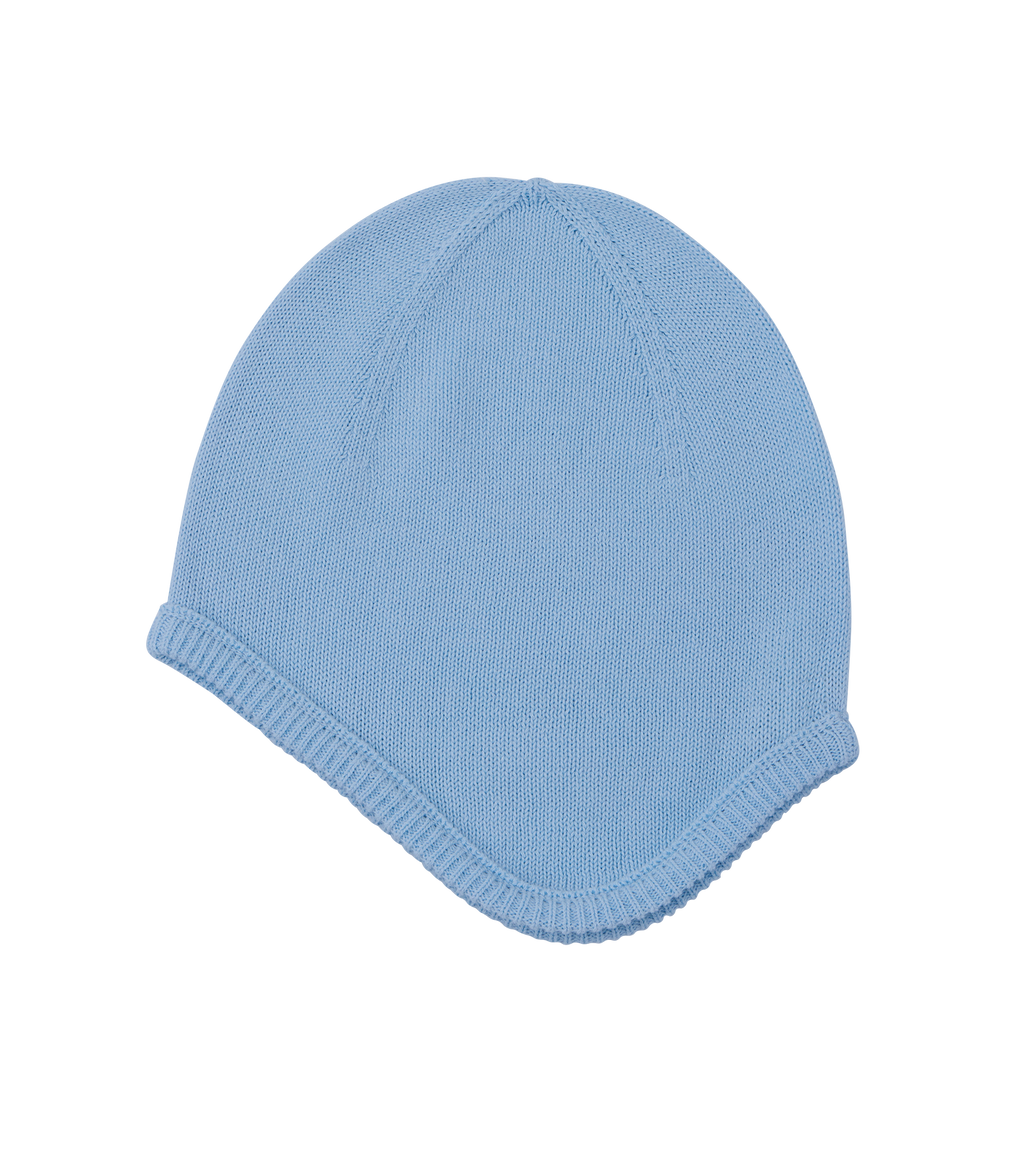 Llege - Arch Logo Cotton Earmuff Beanie (Baby Blue) product image 1 | TRAB K-Fashion Australia