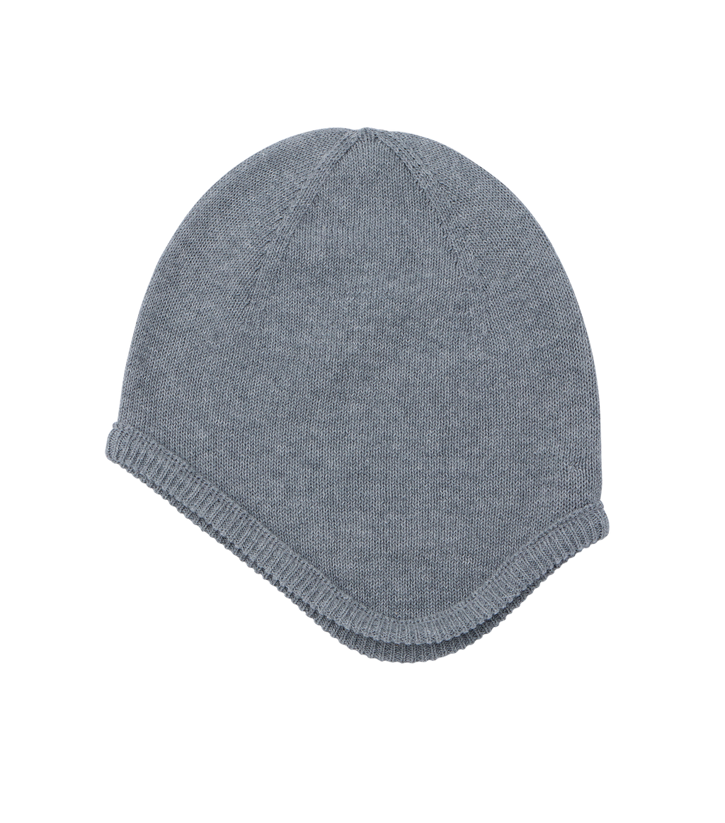 Llege - Arch Logo Cotton Earmuff Beanie (Grey) product image 1 | TRAB K-Fashion Australia