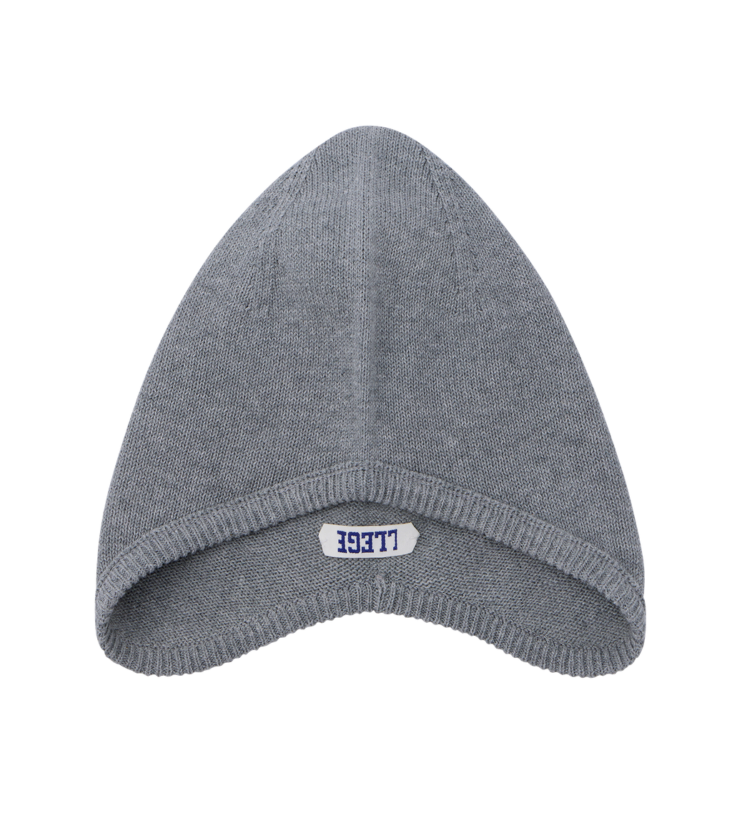 Llege - Arch Logo Cotton Earmuff Beanie (Grey) product image 2 | TRAB K-Fashion Australia
