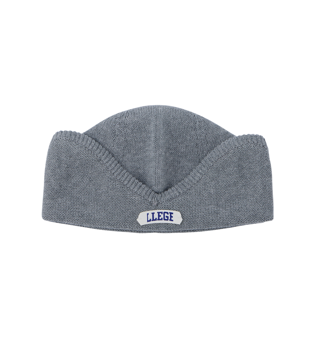 Llege - Arch Logo Cotton Earmuff Beanie (Grey) product image 3 | TRAB K-Fashion Australia