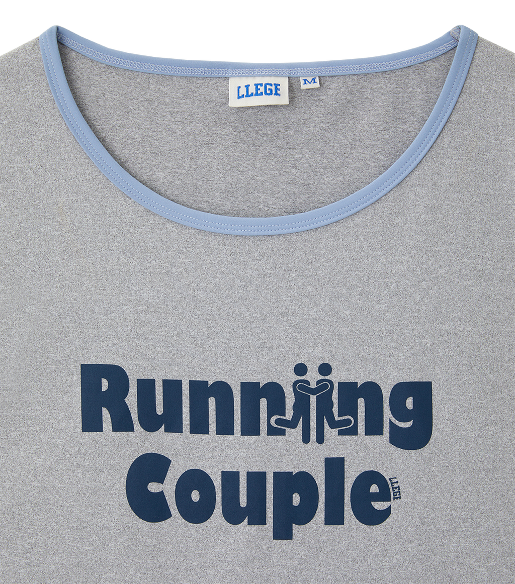 Llege - Running Couple Basket Ball Top (Grey) product image 4 | TRAB K-Fashion Australia