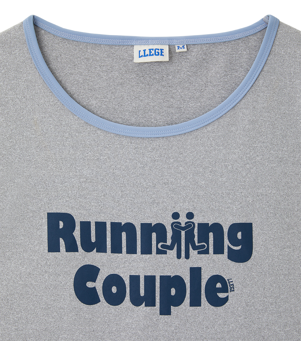 Llege - Running Couple Basket Ball Top (Grey) product image 4 | TRAB K-Fashion Australia