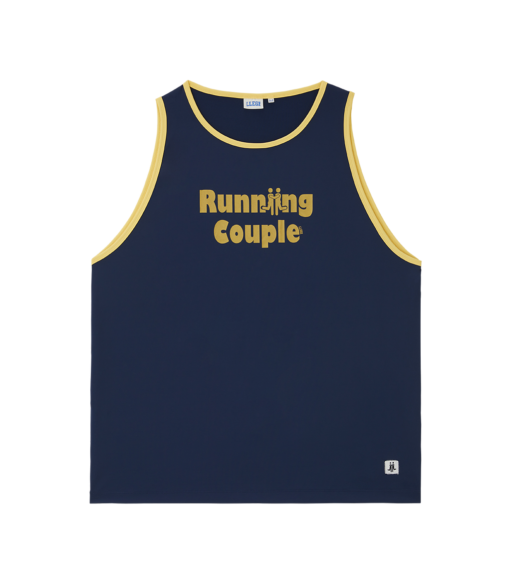 Llege - Running Couple Basket Ball Top (Navy) product image 1 | TRAB K-Fashion Australia