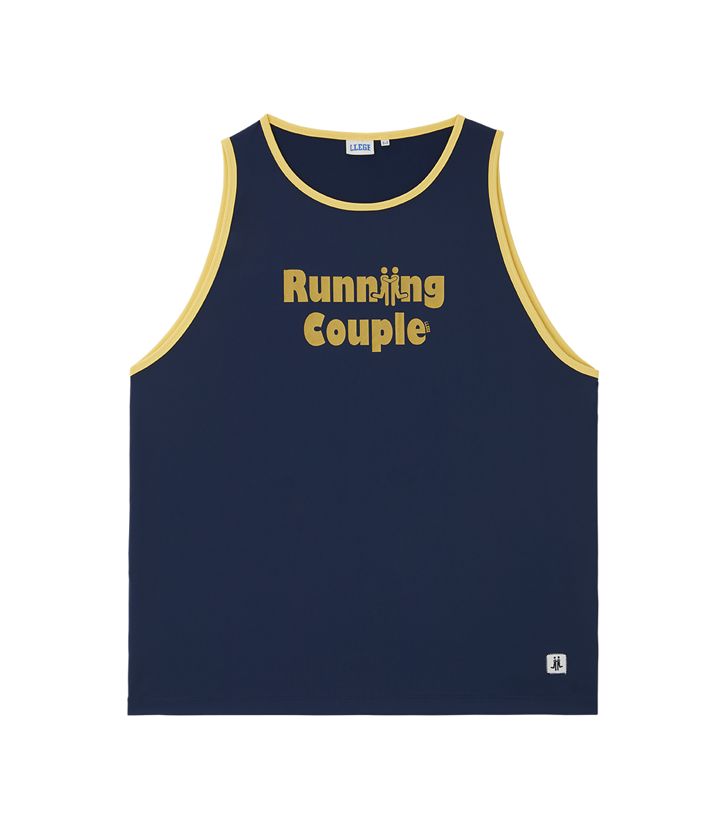 Llege - Running Couple Basket Ball Top (Navy) product image 1 | TRAB K-Fashion Australia