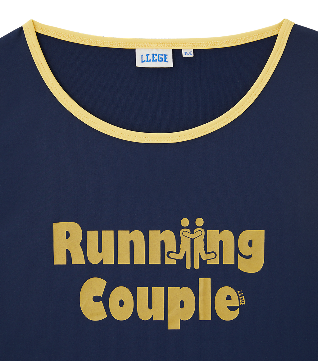 Llege - Running Couple Basket Ball Top (Navy) product image 4 | TRAB K-Fashion Australia