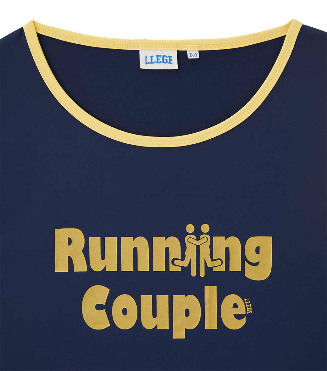 Llege - Running Couple Basket Ball Top (Navy) product image 4 | TRAB K-Fashion Australia