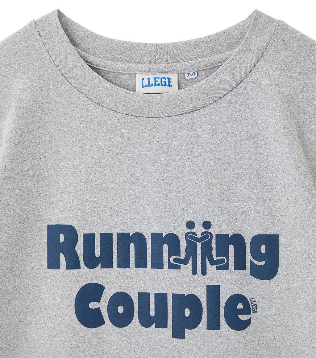Llege - Running Couple Slim Fit Top (Grey) product image 4 | TRAB K-Fashion Australia
