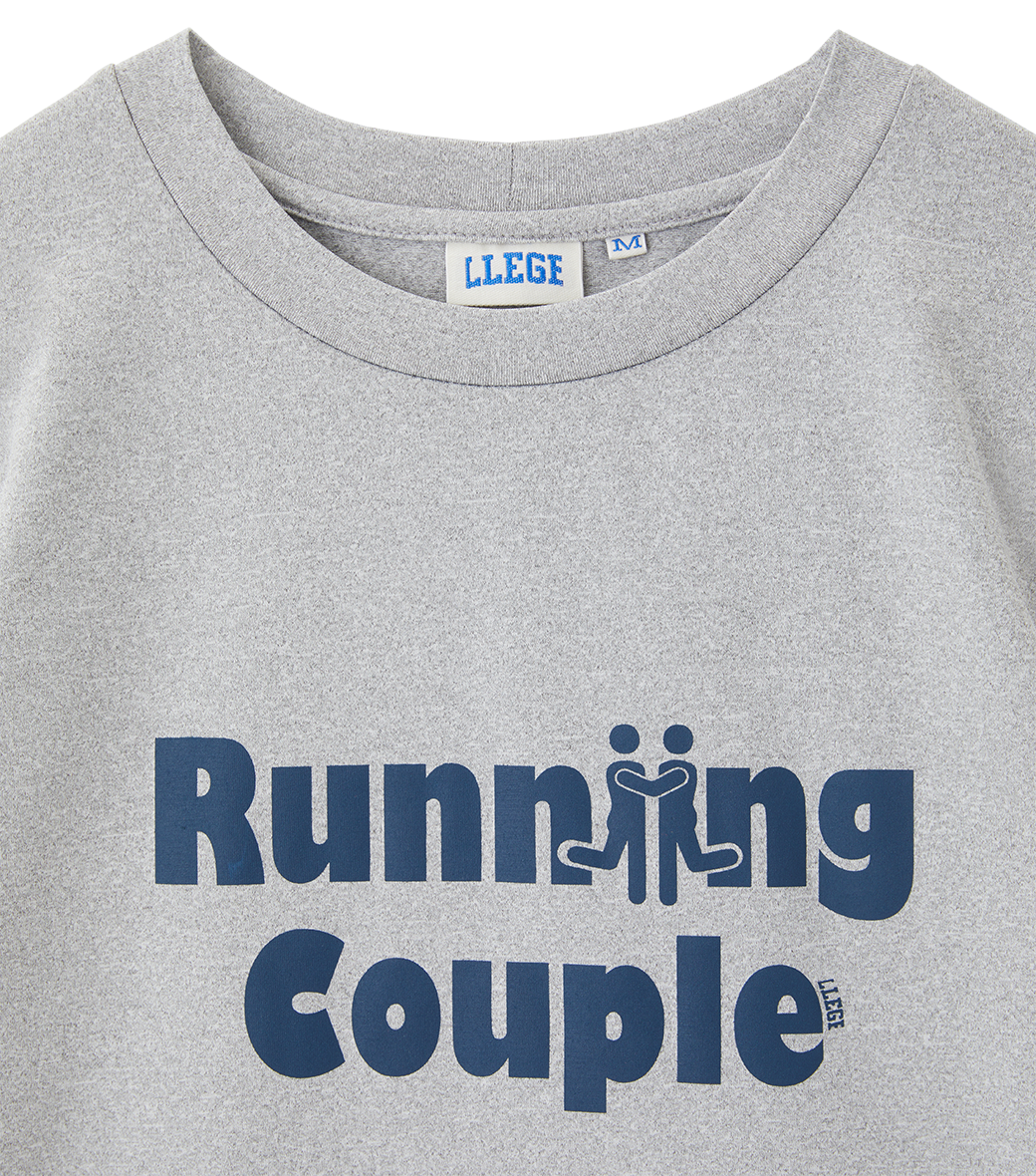 Llege - Running Couple Slim Fit Top (Grey) product image 4 | TRAB K-Fashion Australia