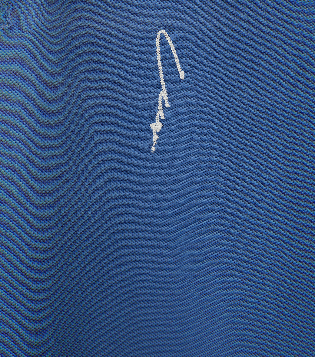 Llege - Vintage Slim Fit Pique Top (Vintage Blue) product image 3 | TRAB K-Fashion Australia