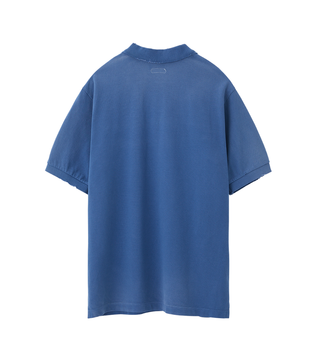 Llege - Vintage Slim Fit Pique Top (Vintage Blue) product image 2 | TRAB K-Fashion Australia