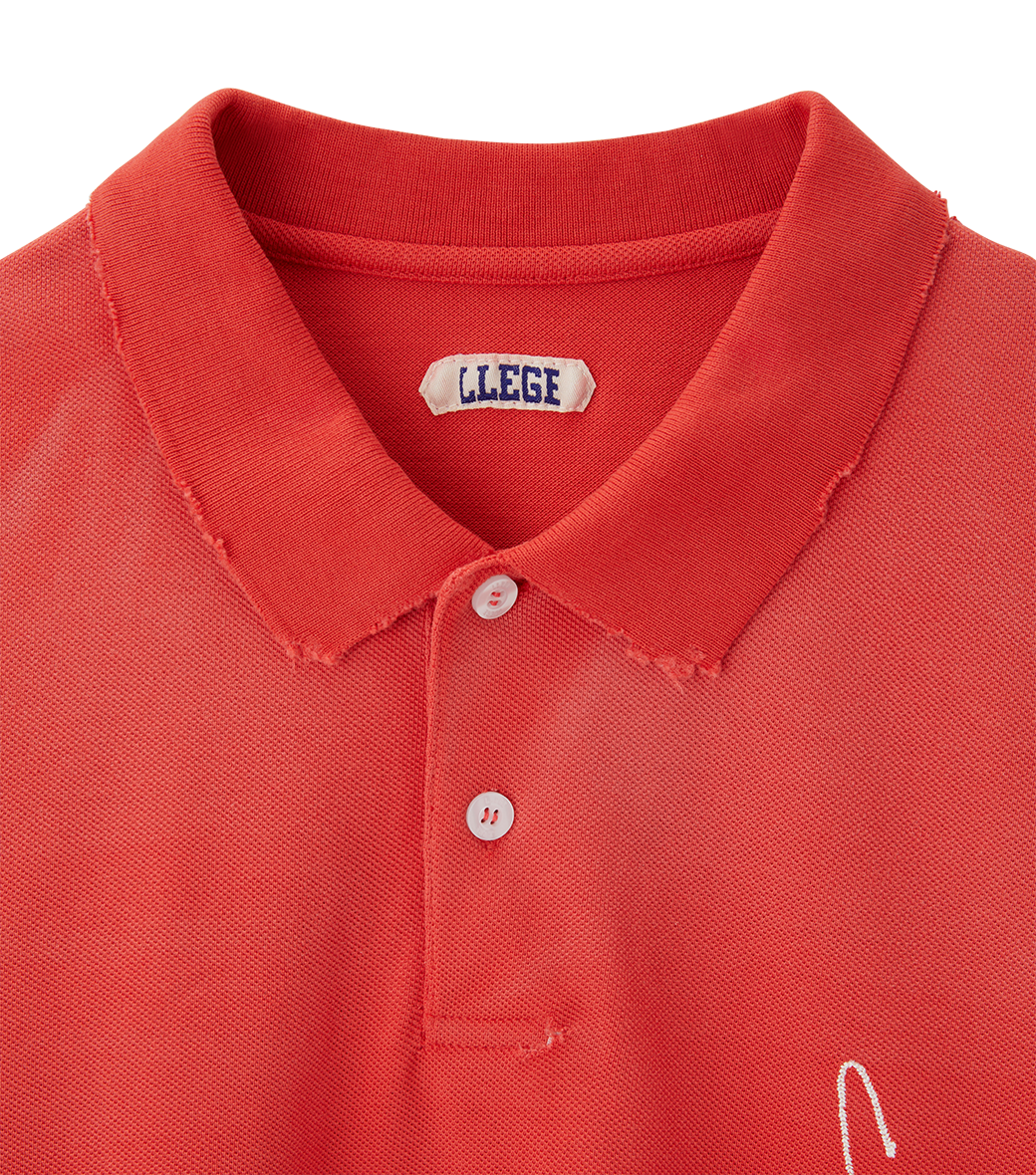 Llege - Vintage Slim Fit Pique Top (Vintage Red) product image 4 | TRAB K-Fashion Australia