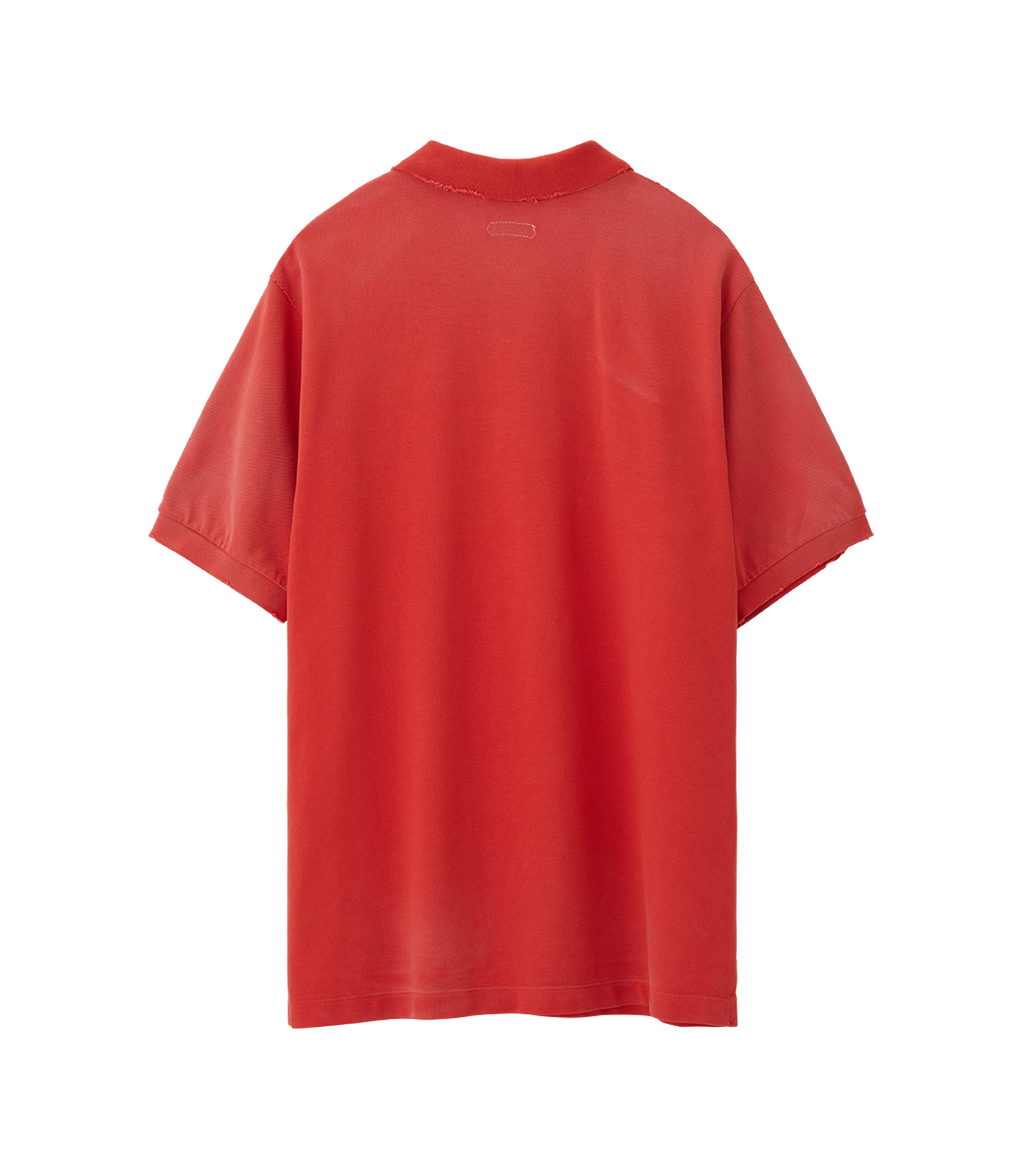 Llege - Vintage Slim Fit Pique Top (Vintage Red) product image 2 | TRAB K-Fashion Australia