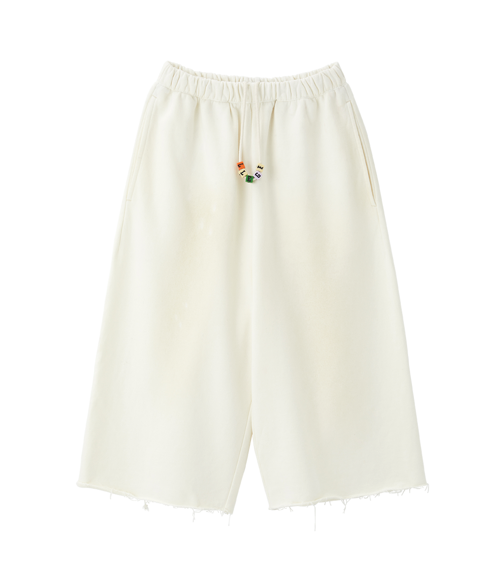 Llege - Cube Logo 3/4 Sweatpants (Cement White) product image 1 | TRAB K-Fashion Australia