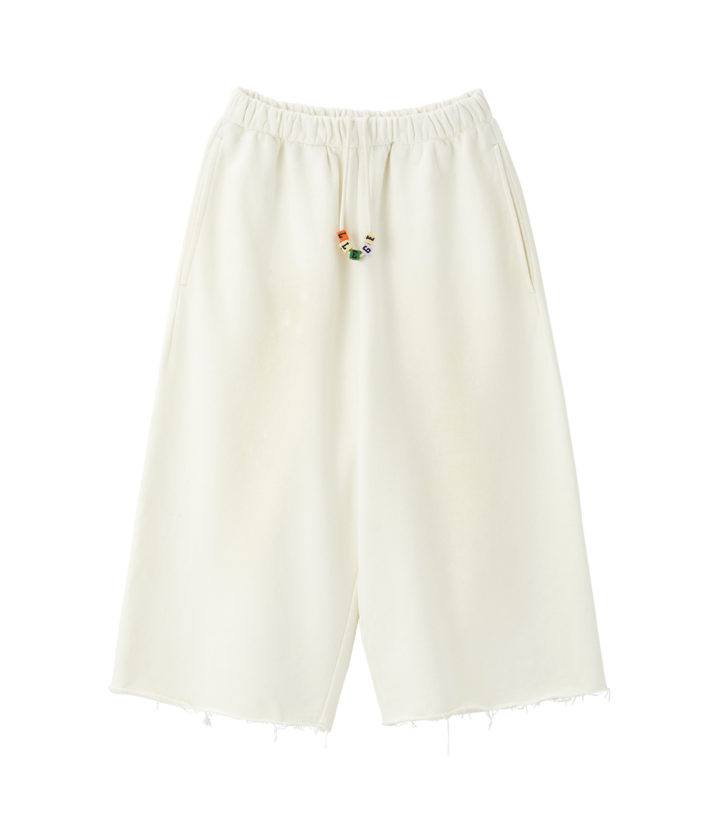 Llege - Cube Logo 3/4 Sweatpants (Cement White) product image 1 | TRAB K-Fashion Australia
