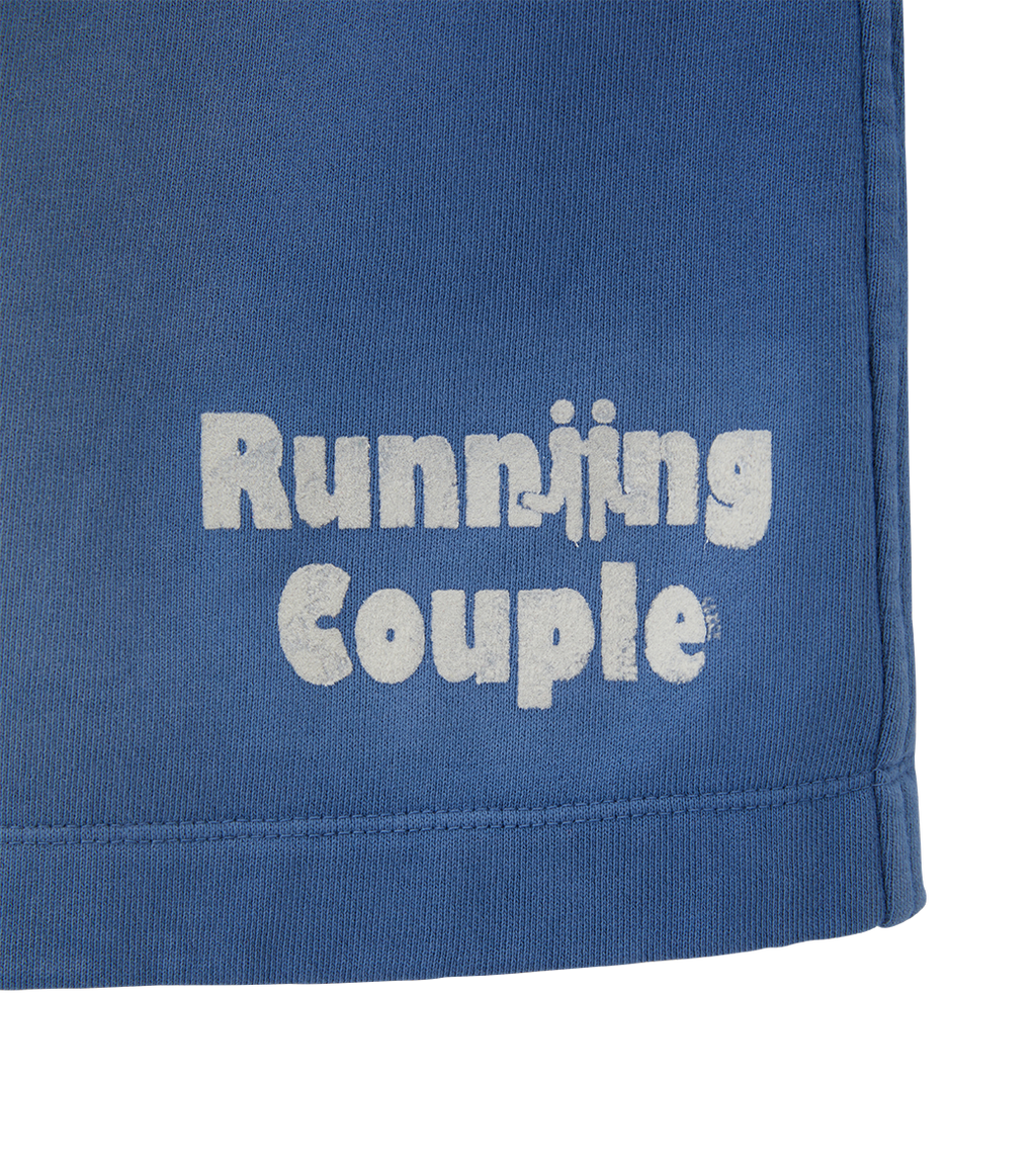 Llege - Running Couple Sweat Shorts (Washed Blue) product image 3 | TRAB K-Fashion Australia