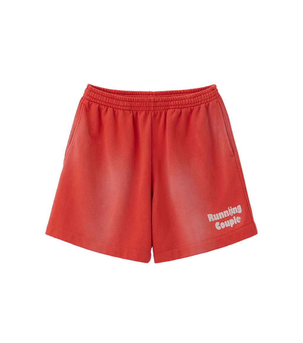 Llege - Running Couple Sweat Shorts (Vintage Red) product image 1 | TRAB K-Fashion Australia