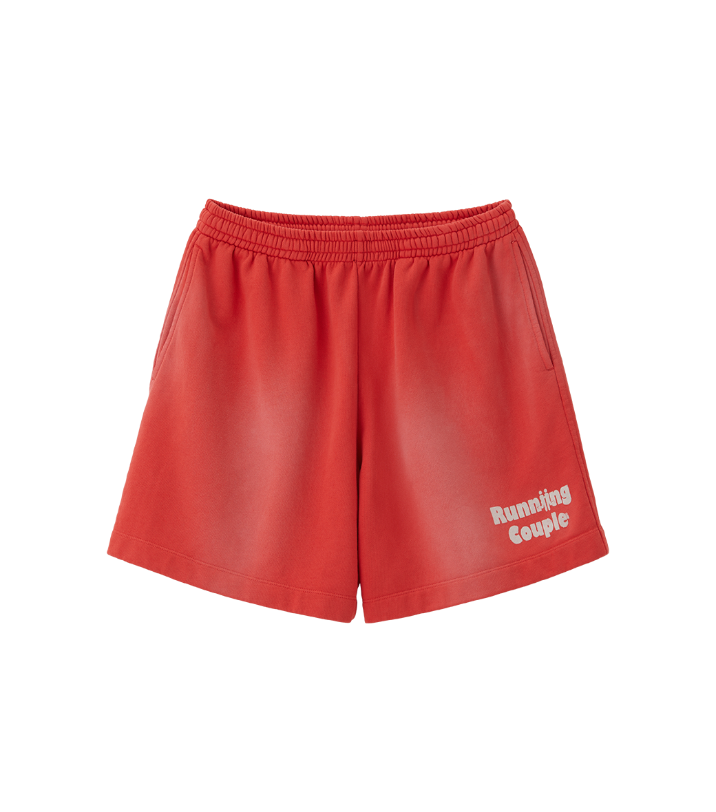 Llege - Running Couple Sweat Shorts (Vintage Red) product image 1 | TRAB K-Fashion Australia