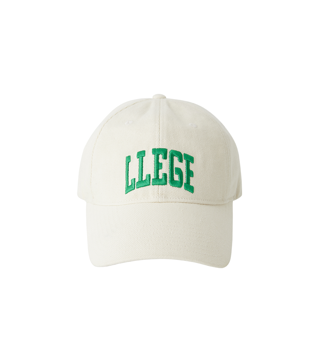 Llege - Classic Llege Ball Cap (Ivory) product image 1 | TRAB K-Fashion Australia