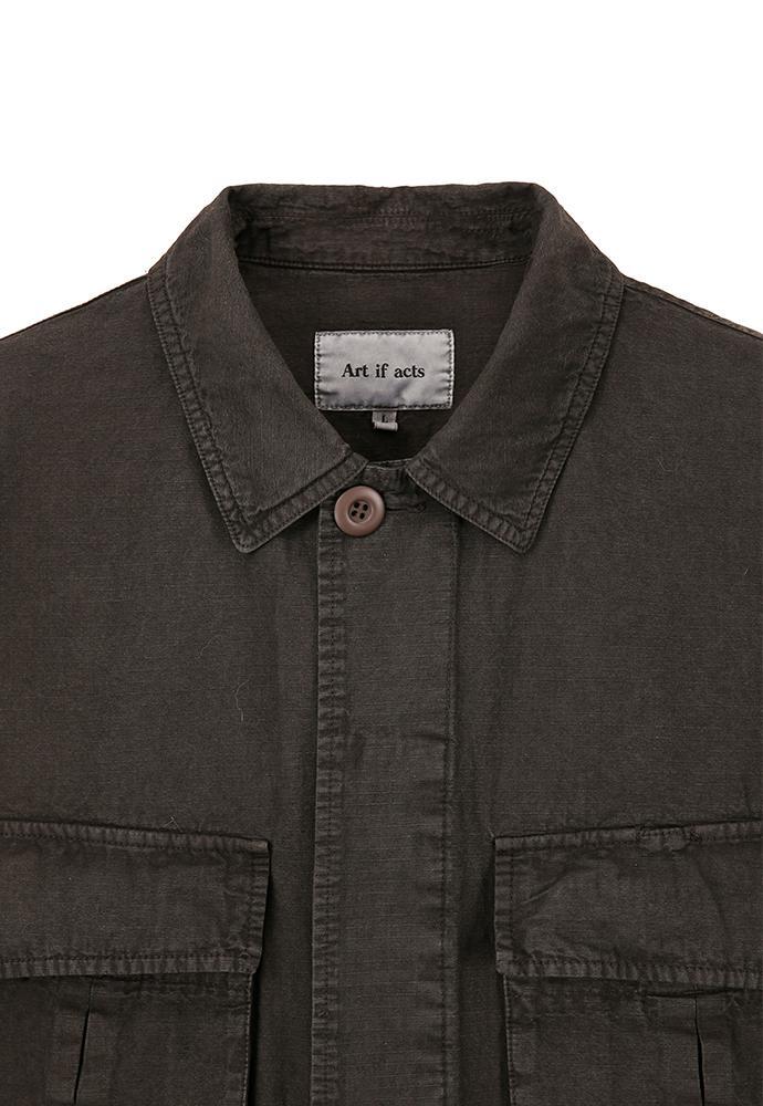 Art if acts - Garment Dyed Jungle Fatigue Jacket (Mud Brown) product image 10 | TRAB K-Fashion Australia