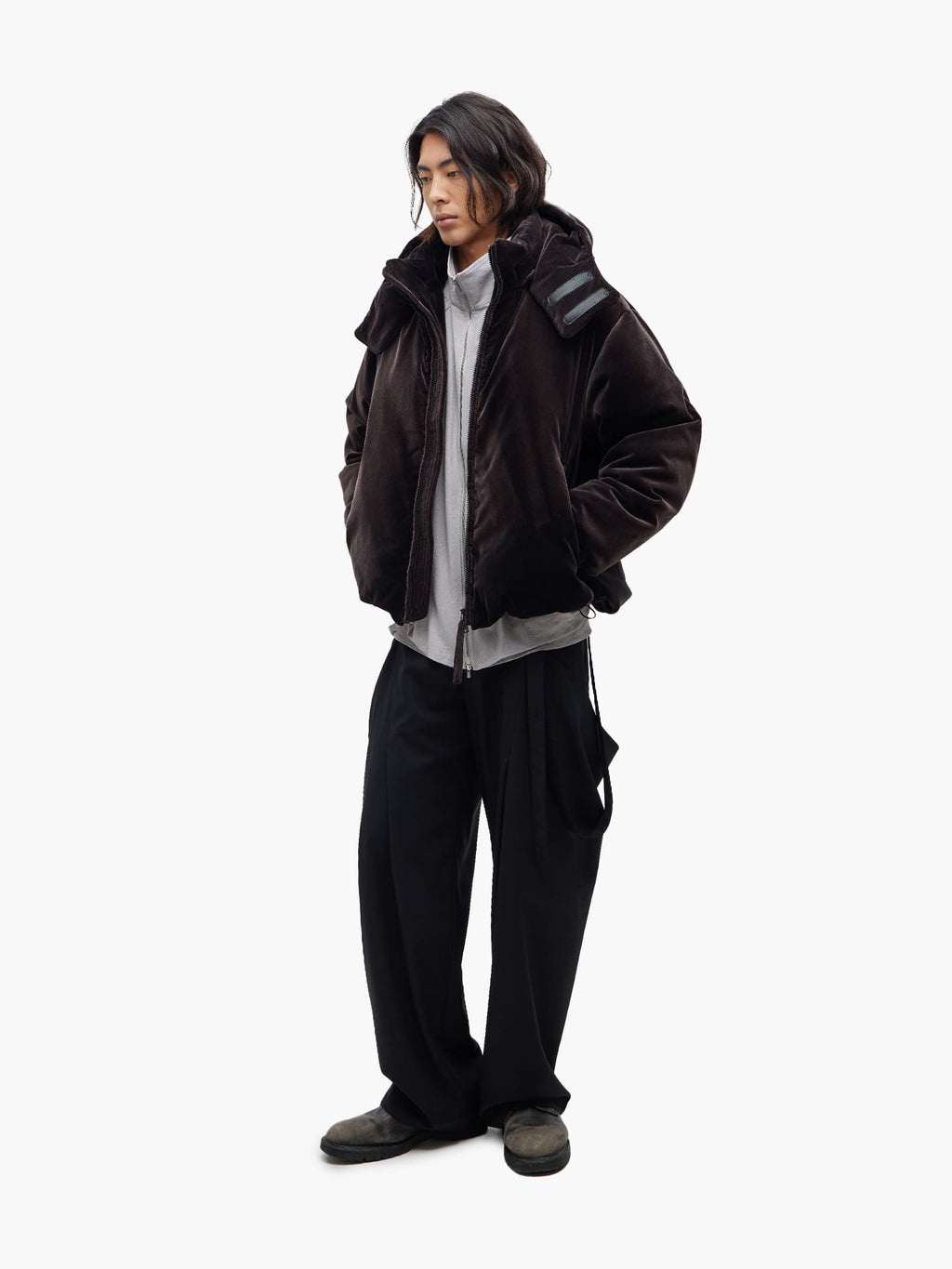 Jiyong Kim - Sun-Bleached Down Jacket (Black) product image 1 | TRAB K-Fashion Australia