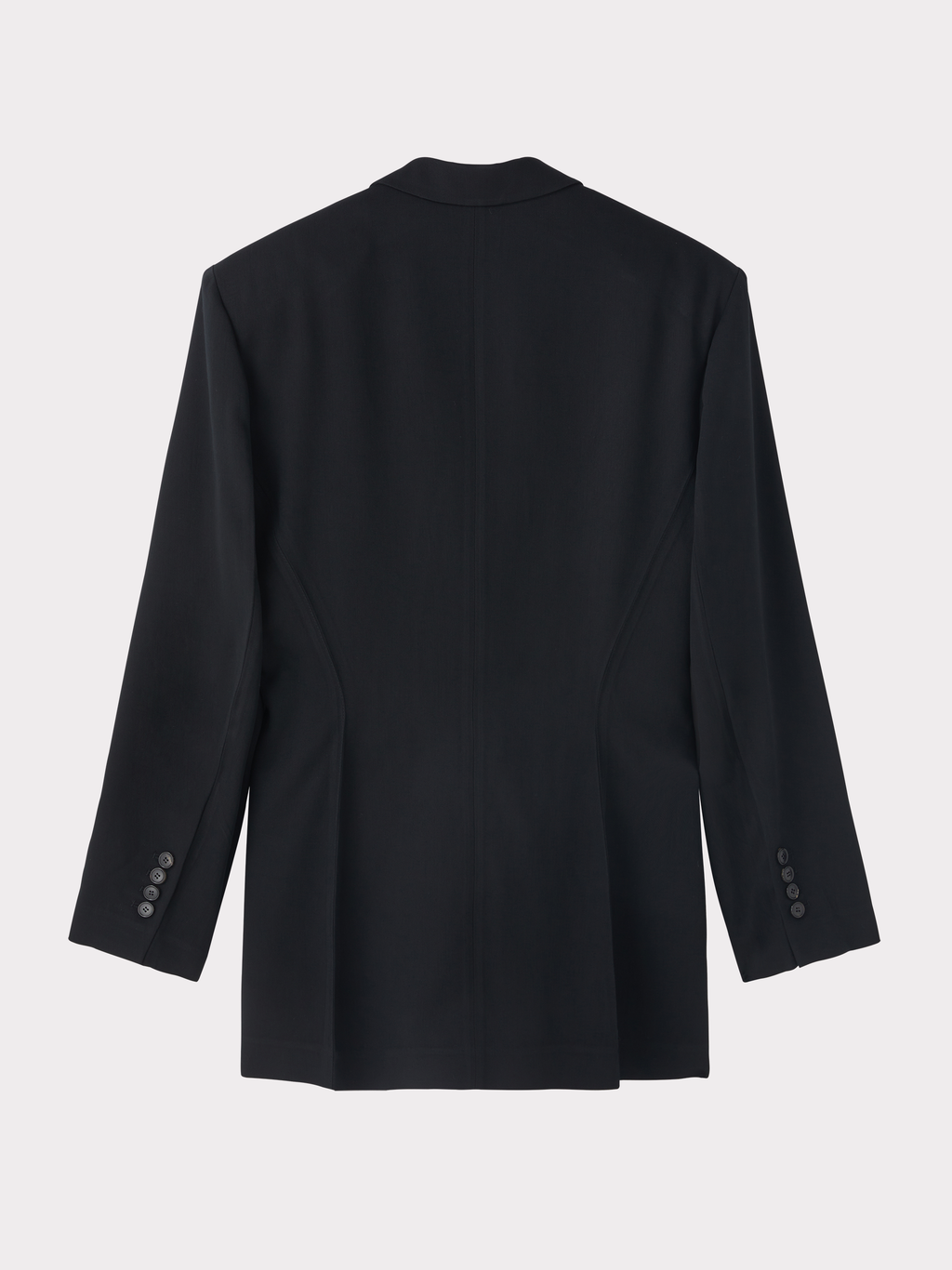 Recto - Draped Detail Tailored Jacket (Black) product image 4 | TRAB K-Fashion Australia