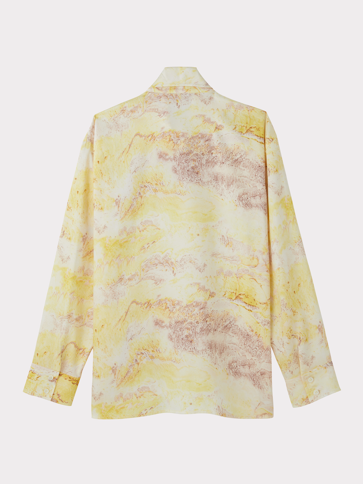 Recto - Marble Print Shirt (Lemon Yellow) product image 5 | TRAB K-Fashion Australia