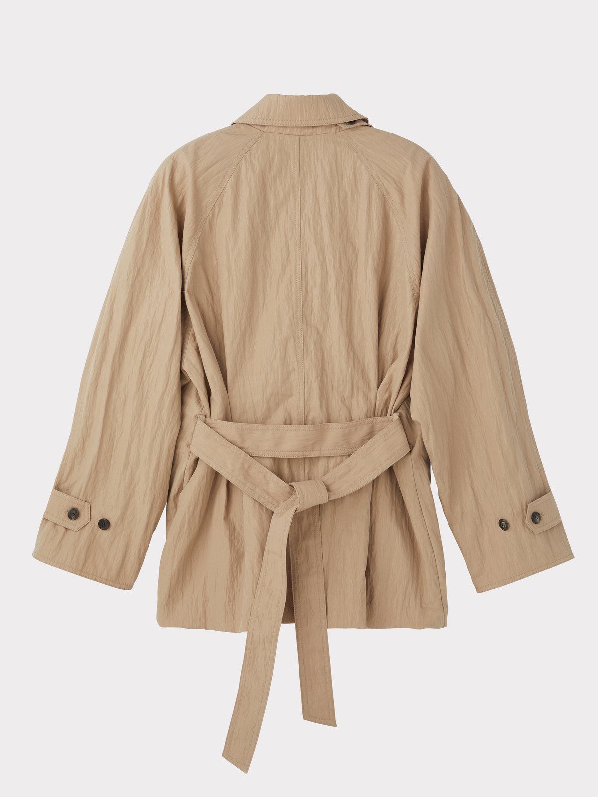 Recto - Raglan Sleeve Trench Jacket (Beige) product image 5 | TRAB K-Fashion Australia