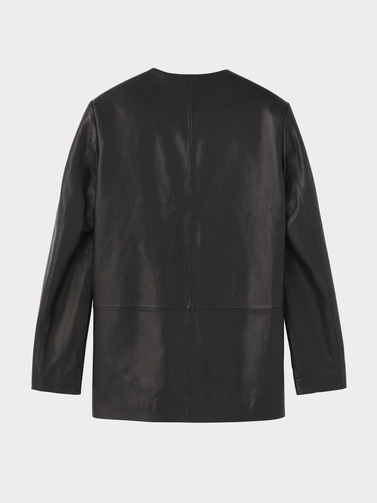 Recto - Collarless Leather Jacket (Black) product image 5 | TRAB K-Fashion Australia