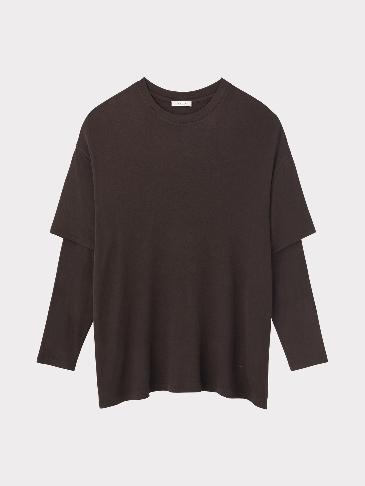 Recto - Layered Sleeve Top (Dark Chocolate) product image 2 | TRAB K-Fashion Australia