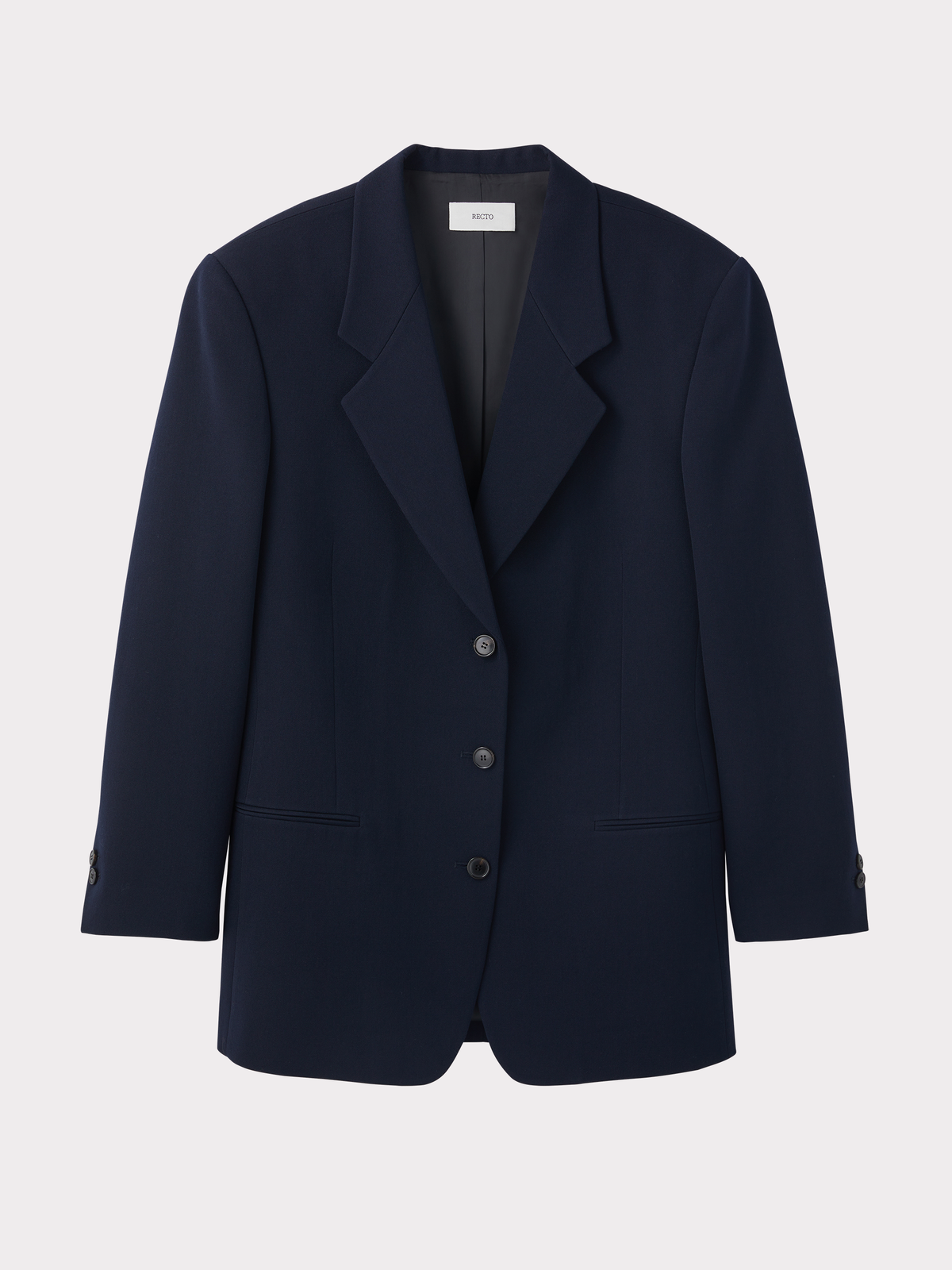 Recto - Oversized Single Suit Jacket (Dark Navy) product image 4 | TRAB K-Fashion Australia