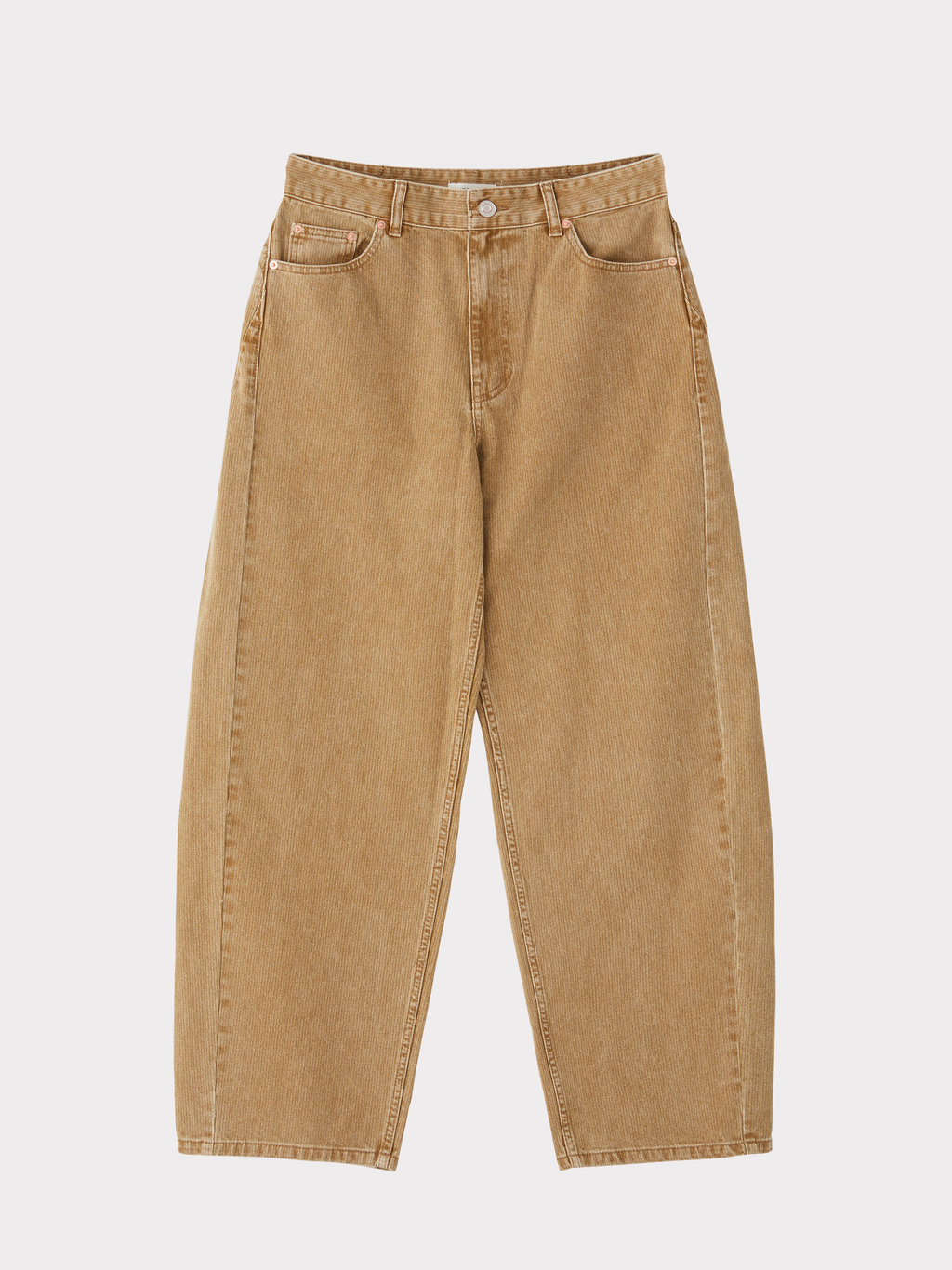 Recto - 90’s High-Rise Curved Leg Jeans (Beige) product image 3 | TRAB K-Fashion Australia