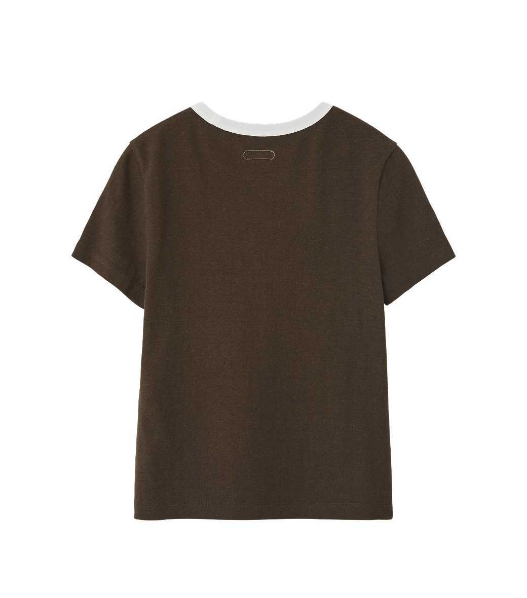 Llege - Womens Ringer Top (Brown) product image 2 | TRAB K-Fashion Australia