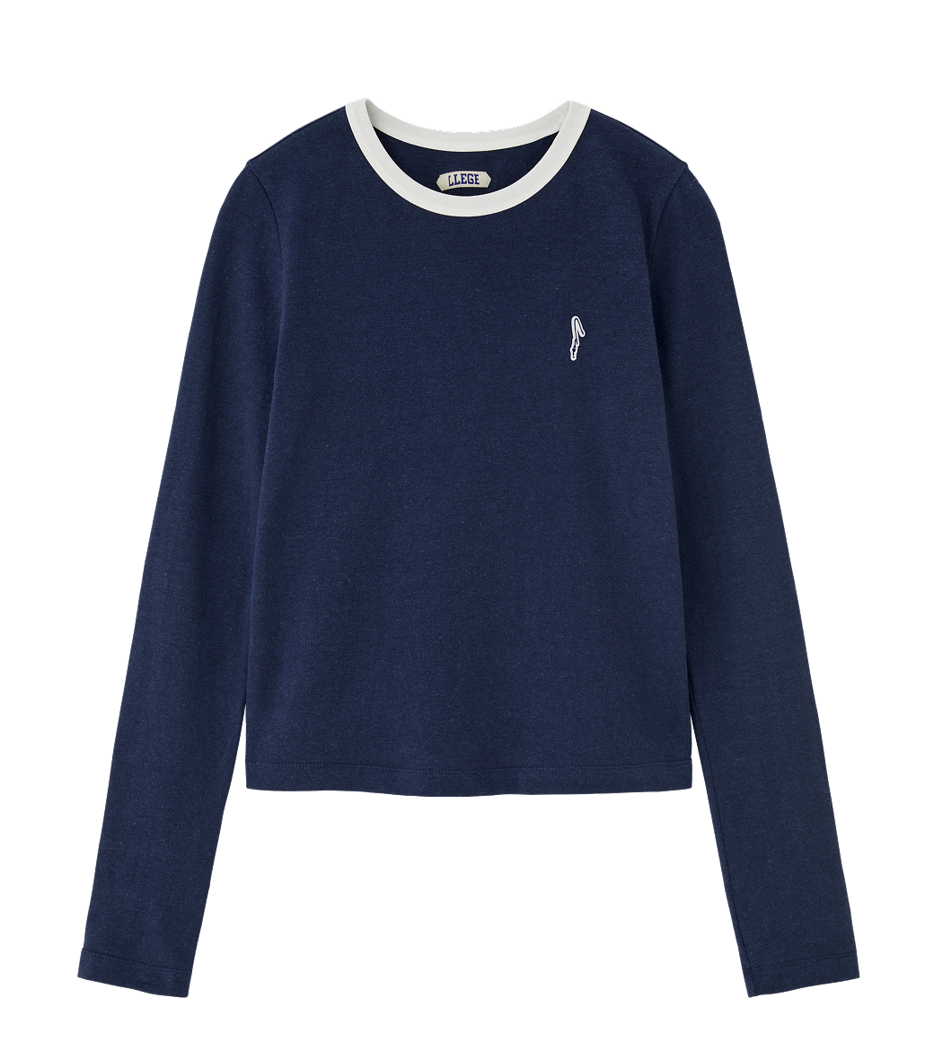 Llege - Womens Ringer Long Sleeve T-Shirt (Navy) product image 1 | TRAB K-Fashion Australia