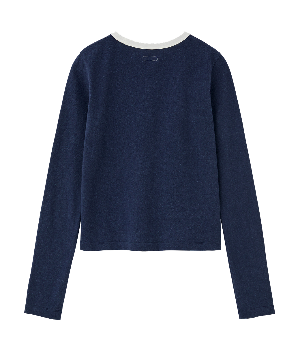 Llege - Womens Ringer Long Sleeve T-Shirt (Navy) product image 2 | TRAB K-Fashion Australia