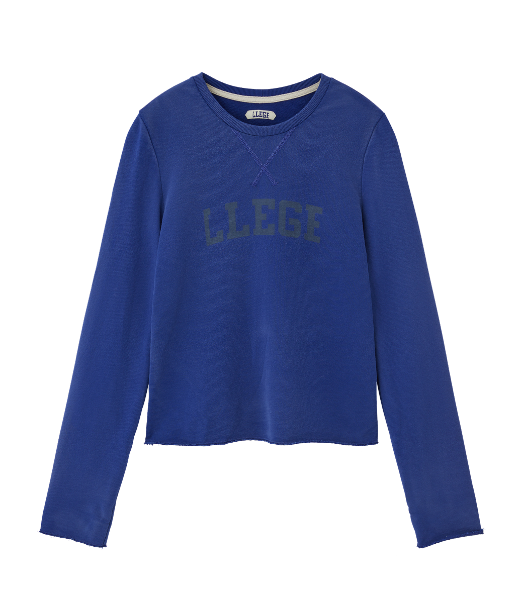 Llege - Classic Logo Long Sleeve Slim Top (Purple Blue) product image 1 | TRAB K-Fashion Australia