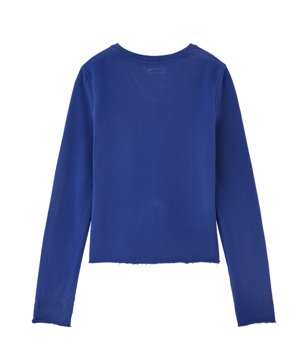 Llege - Classic Logo Long Sleeve Slim Top (Purple Blue) product image 2 | TRAB K-Fashion Australia