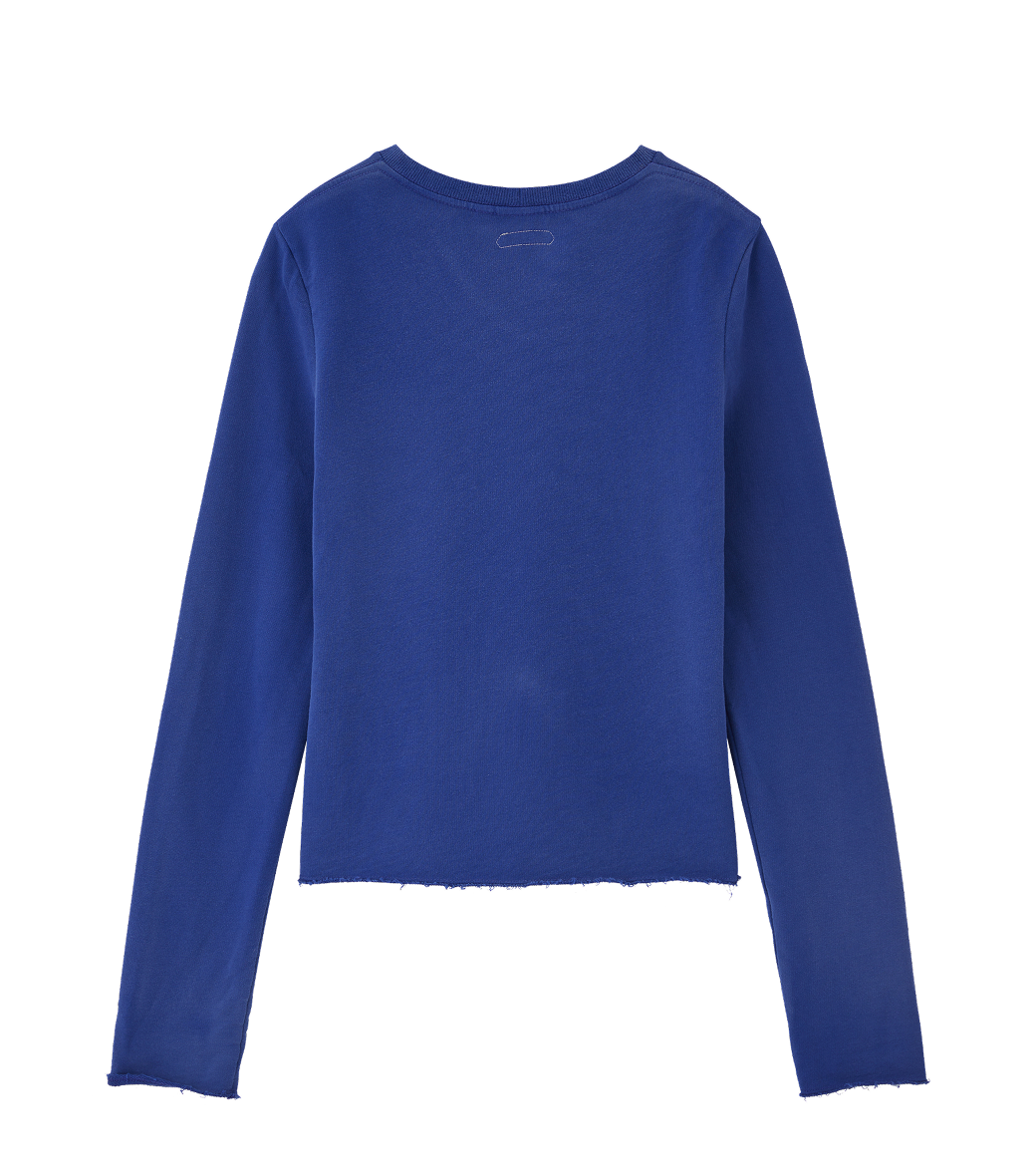 Llege - Classic Logo Long Sleeve Slim Top (Purple Blue) product image 2 | TRAB K-Fashion Australia