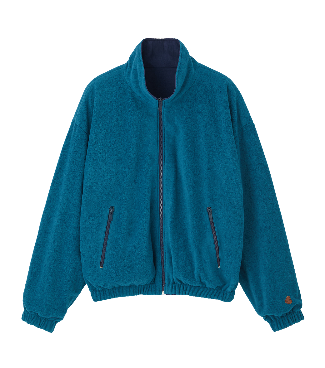 Llege - Reversible Fleece Track Jumper (Navy) product image 6 | TRAB K-Fashion Australia