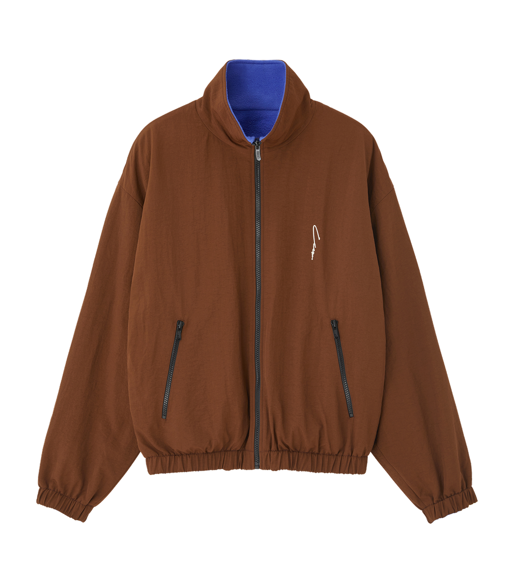 Llege - Reversible Fleece Track Jumper (Brown) product image 1 | TRAB K-Fashion Australia