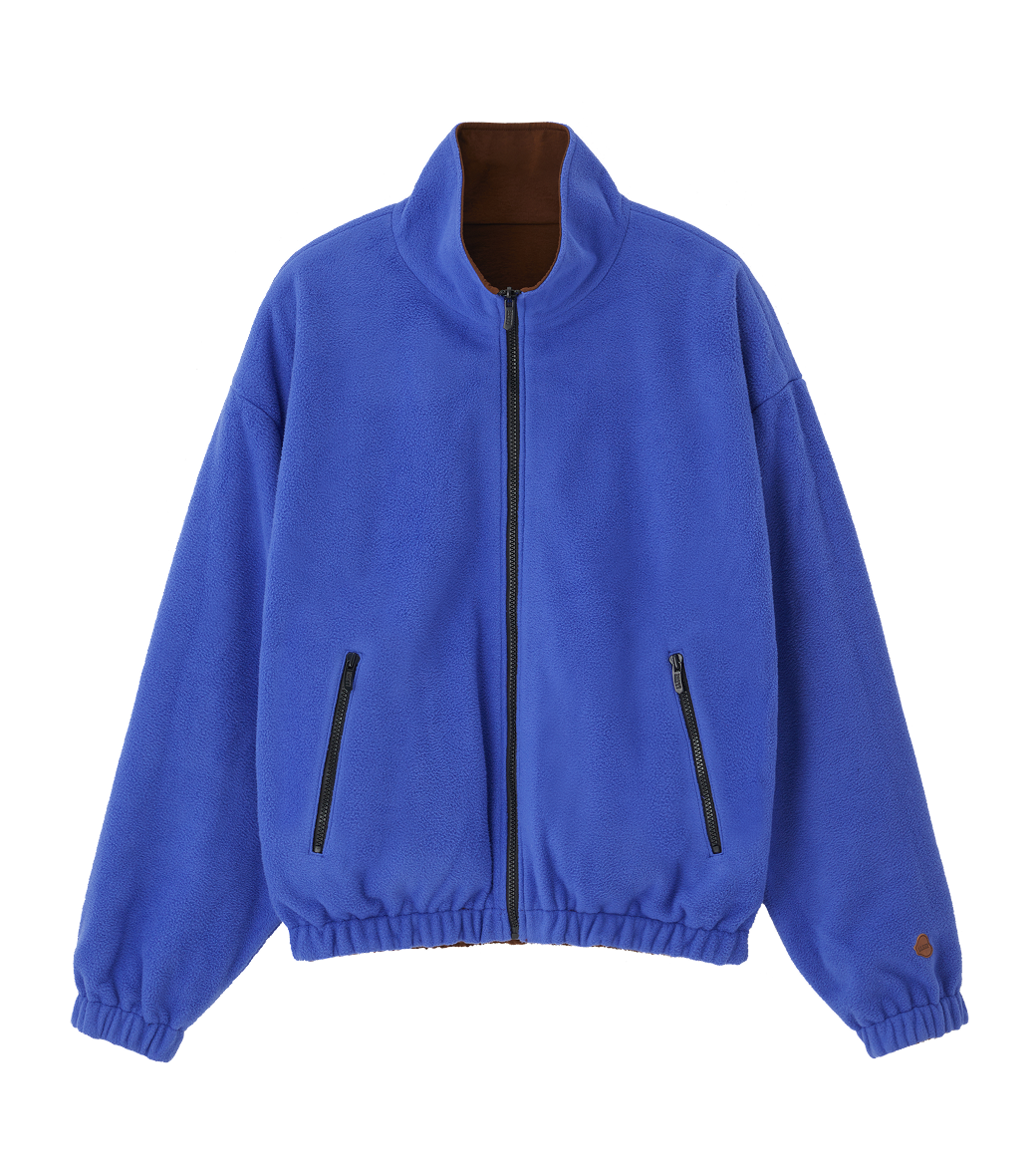 Llege - Reversible Fleece Track Jumper (Brown) product image 6 | TRAB K-Fashion Australia