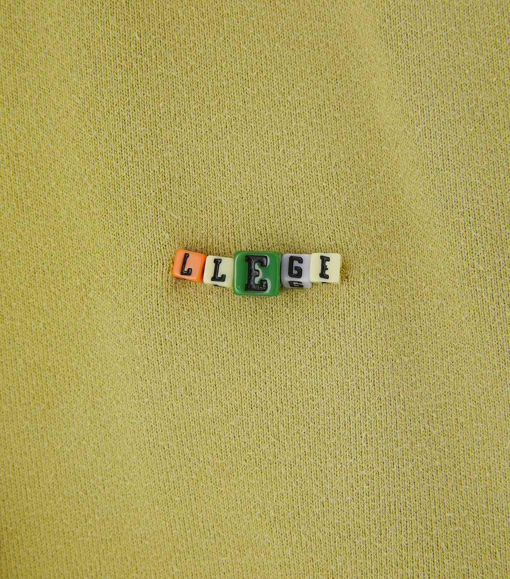 Llege - Cube Logo Cropped Hoody Zip-Up (Olive) product image 5 | TRAB K-Fashion Australia