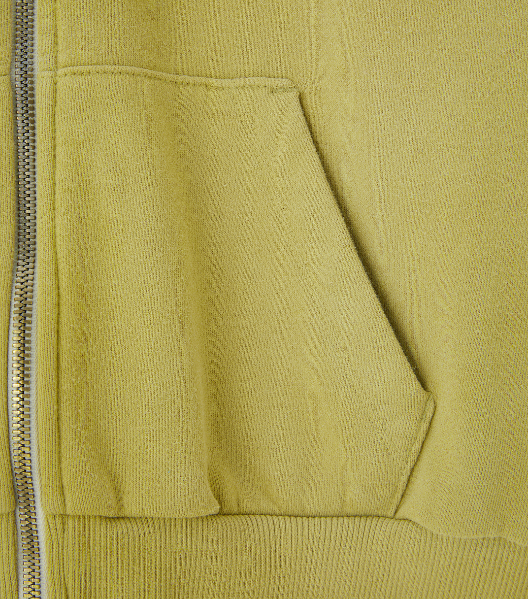 Llege - Cube Logo Cropped Hoody Zip-Up (Olive) product image 4 | TRAB K-Fashion Australia