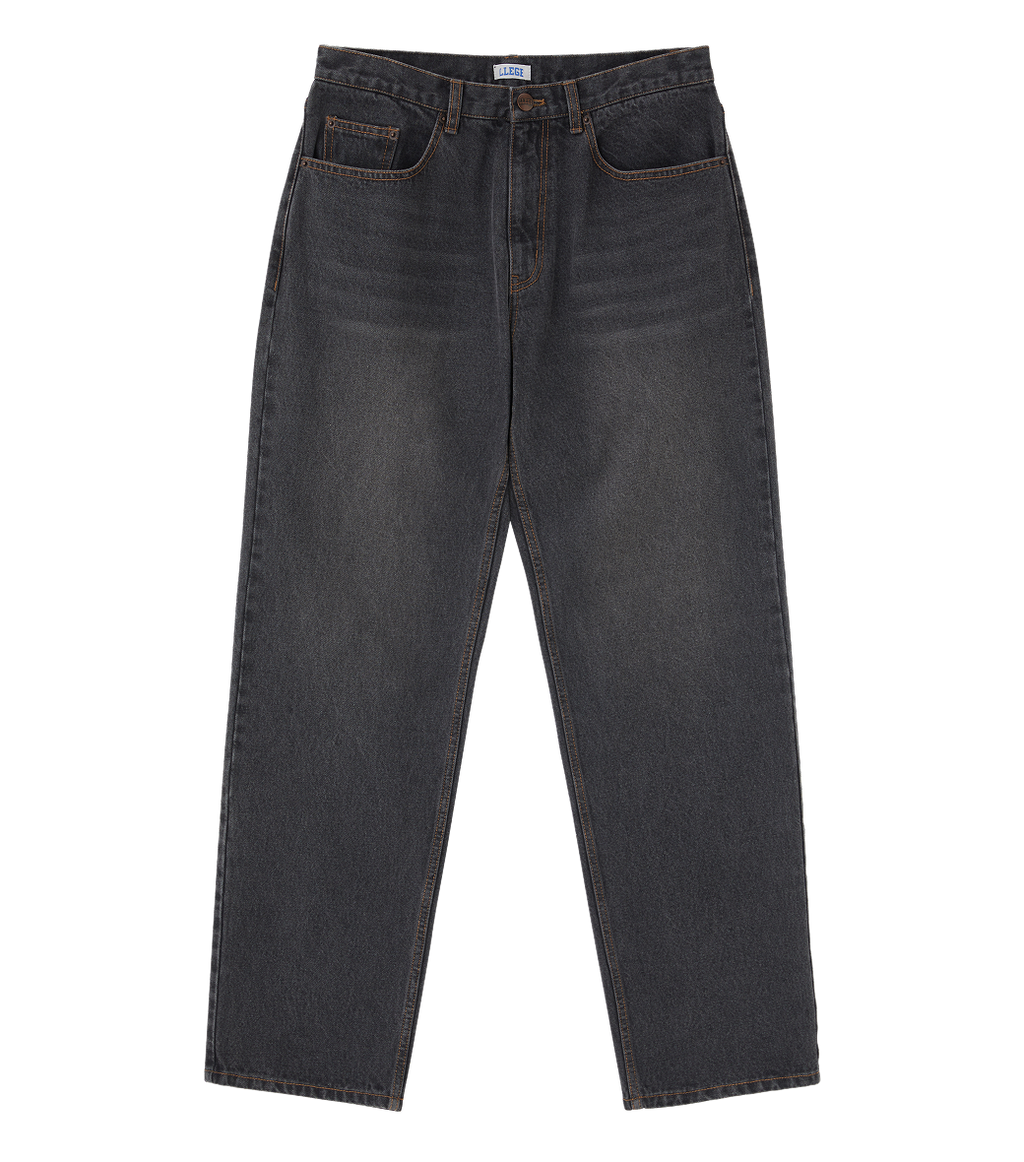 Llege - Washed Black Tapered Jeans (Black) product image 1 | TRAB K-Fashion Australia