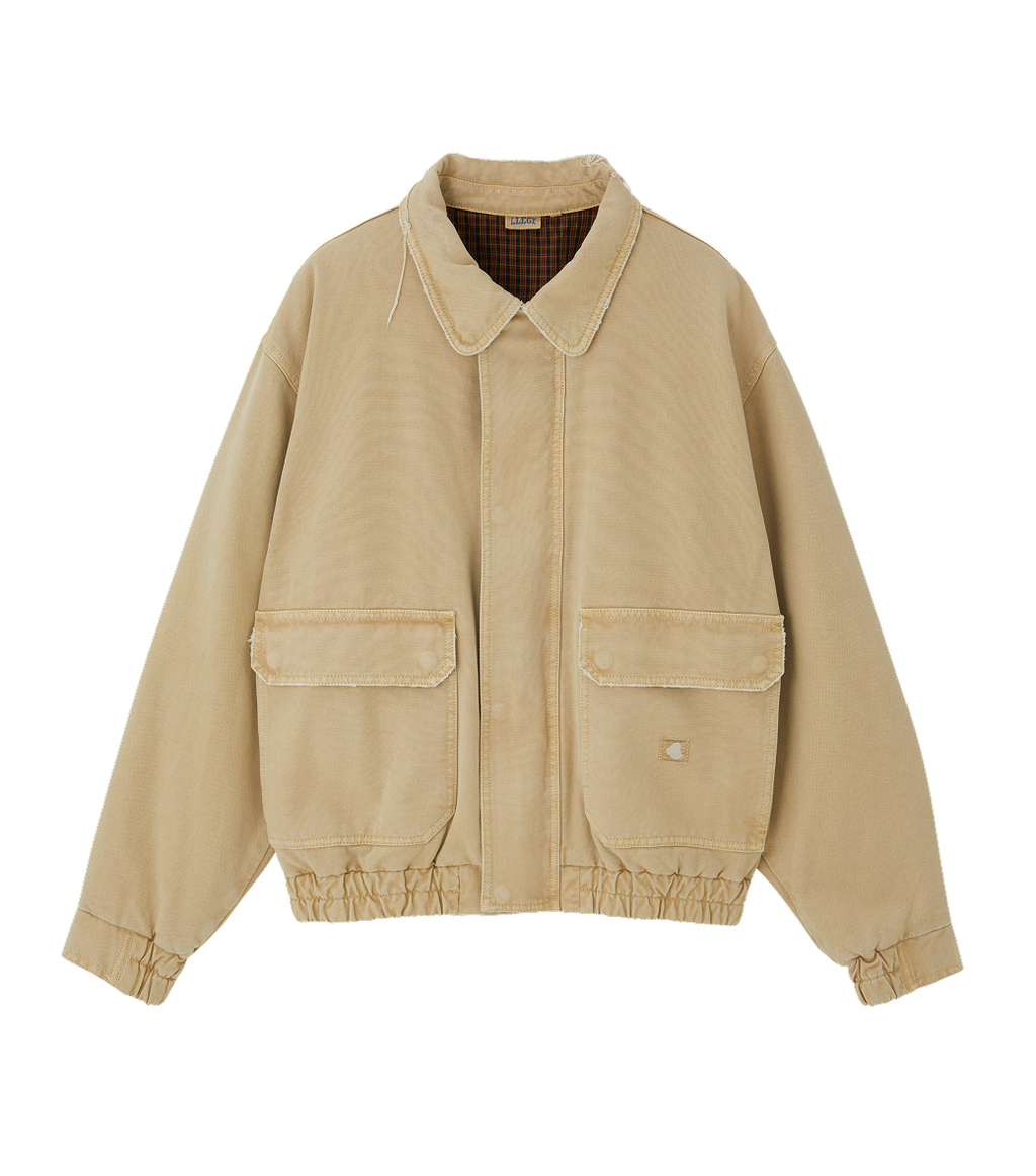 Llege - Destroyed A-2 Denim Jumper (Beige) product image 1 | TRAB K-Fashion Australia