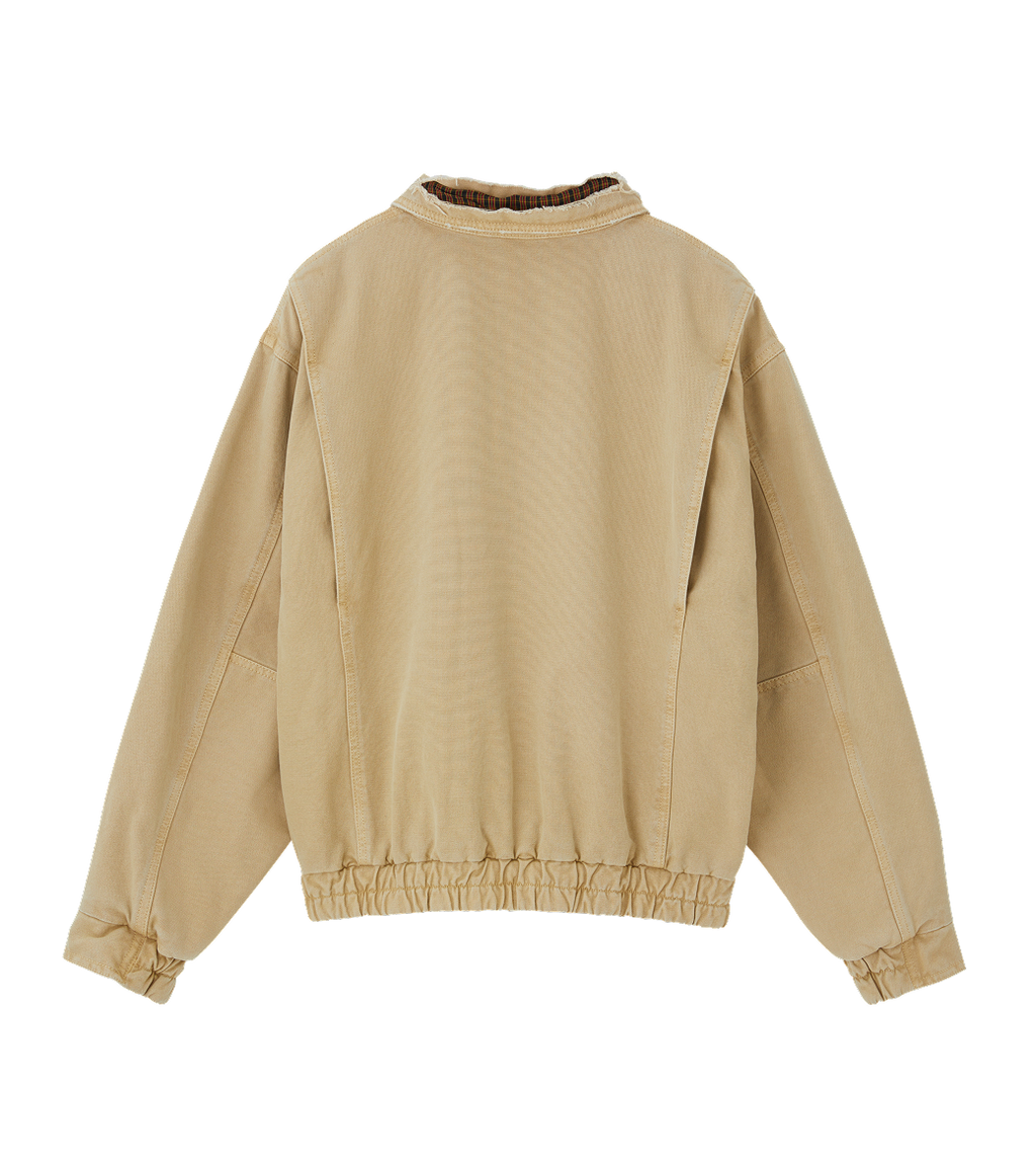 Llege - Destroyed A-2 Denim Jumper (Beige) product image 2 | TRAB K-Fashion Australia